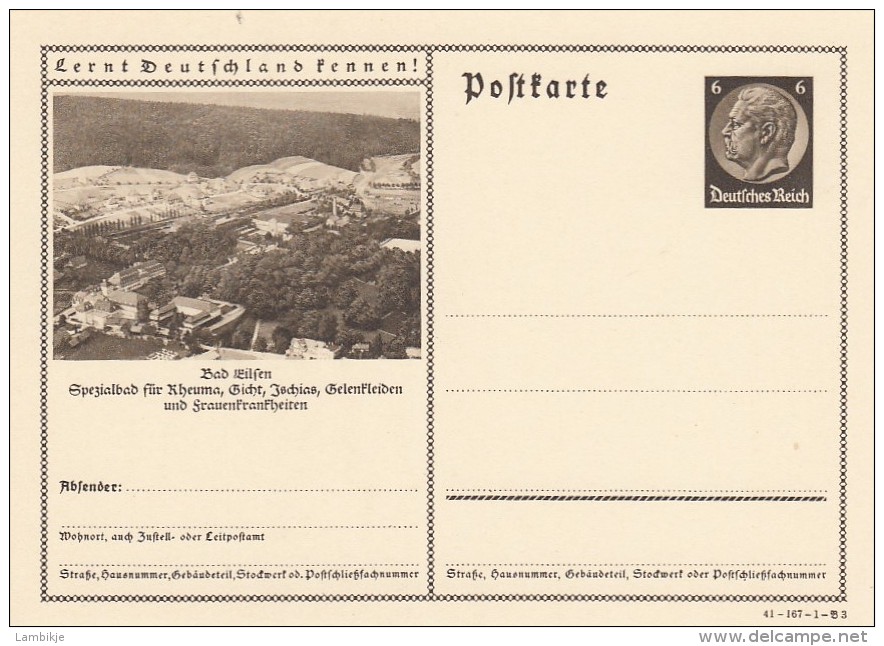 Deutsches Reich Postkarte 1934 P236 - Sonstige & Ohne Zuordnung