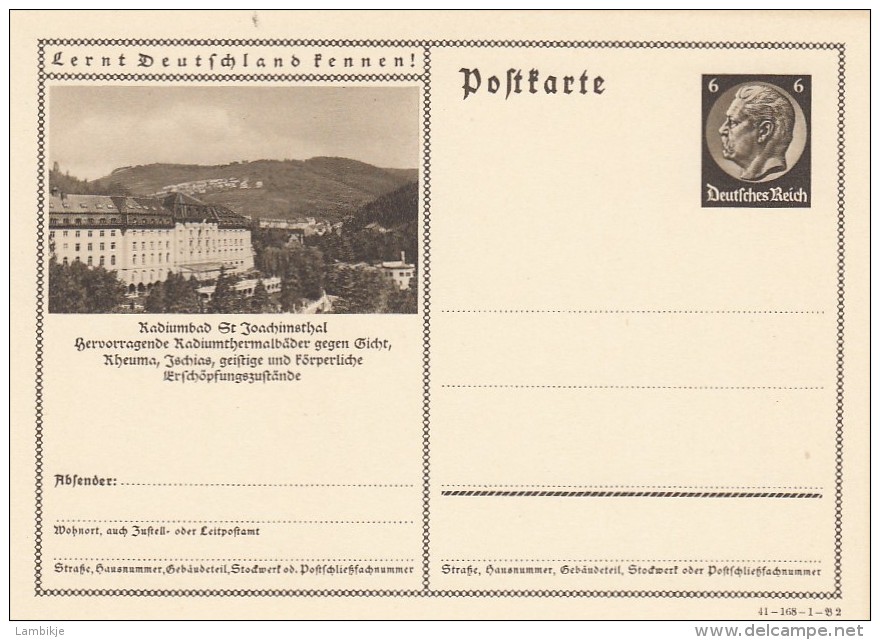 Deutsches Reich Postkarte 1934 P236 - Sonstige & Ohne Zuordnung