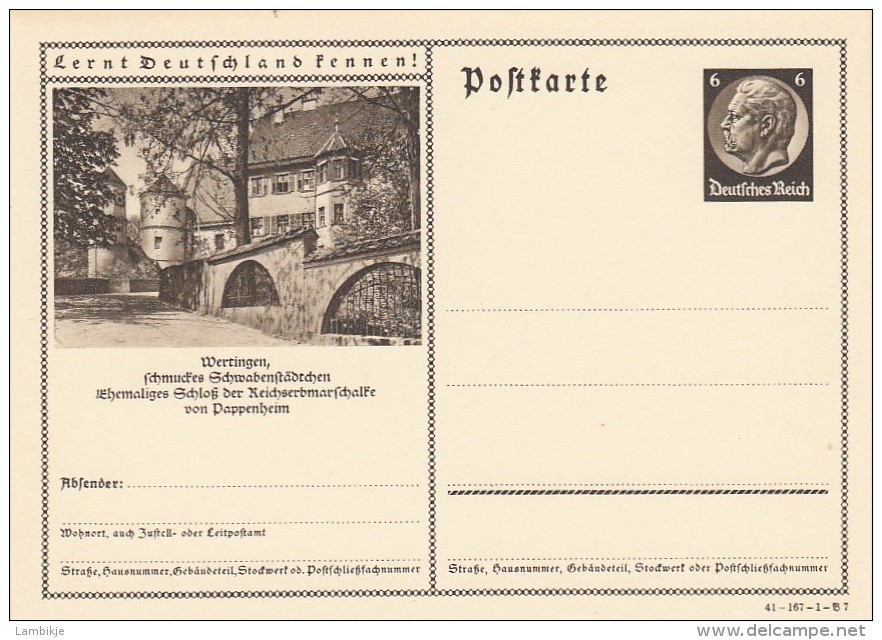 Deutsches Reich Postkarte 1934 P236 - Sonstige & Ohne Zuordnung