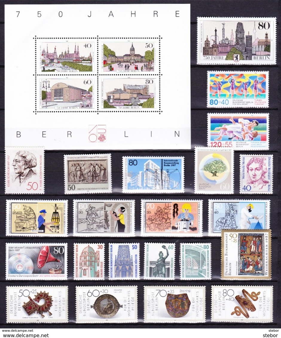 Duitsland Berlin 1987 Nr 733/58 Compleet **, Zeer Mooi Lot 3233 ( Cat +55 &euro;) - Neufs