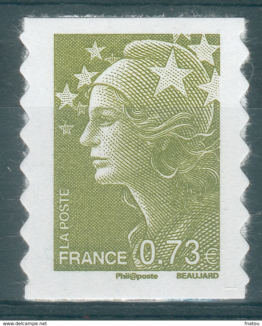 France, "Marianne De Beaujard", 0.73€, 2009, MNH VF Self-adhesive Stamp - Other & Unclassified