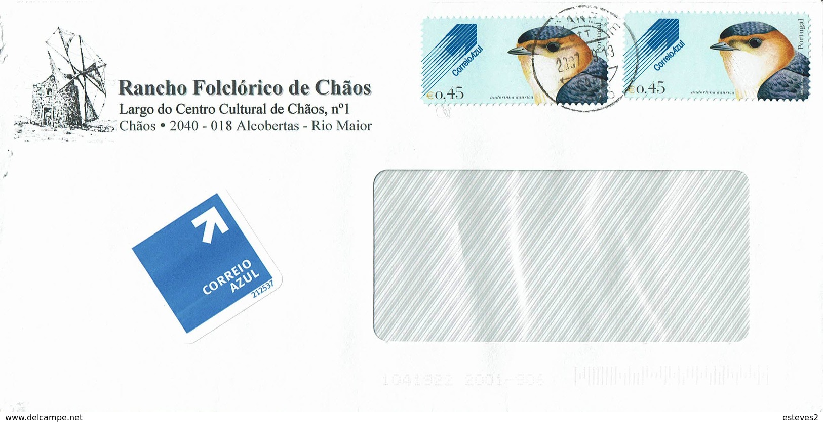 Portugal , 2007 , Andorinha Daurica , Swallow , Avaler , Alcanede Postmark - Zwaluwen