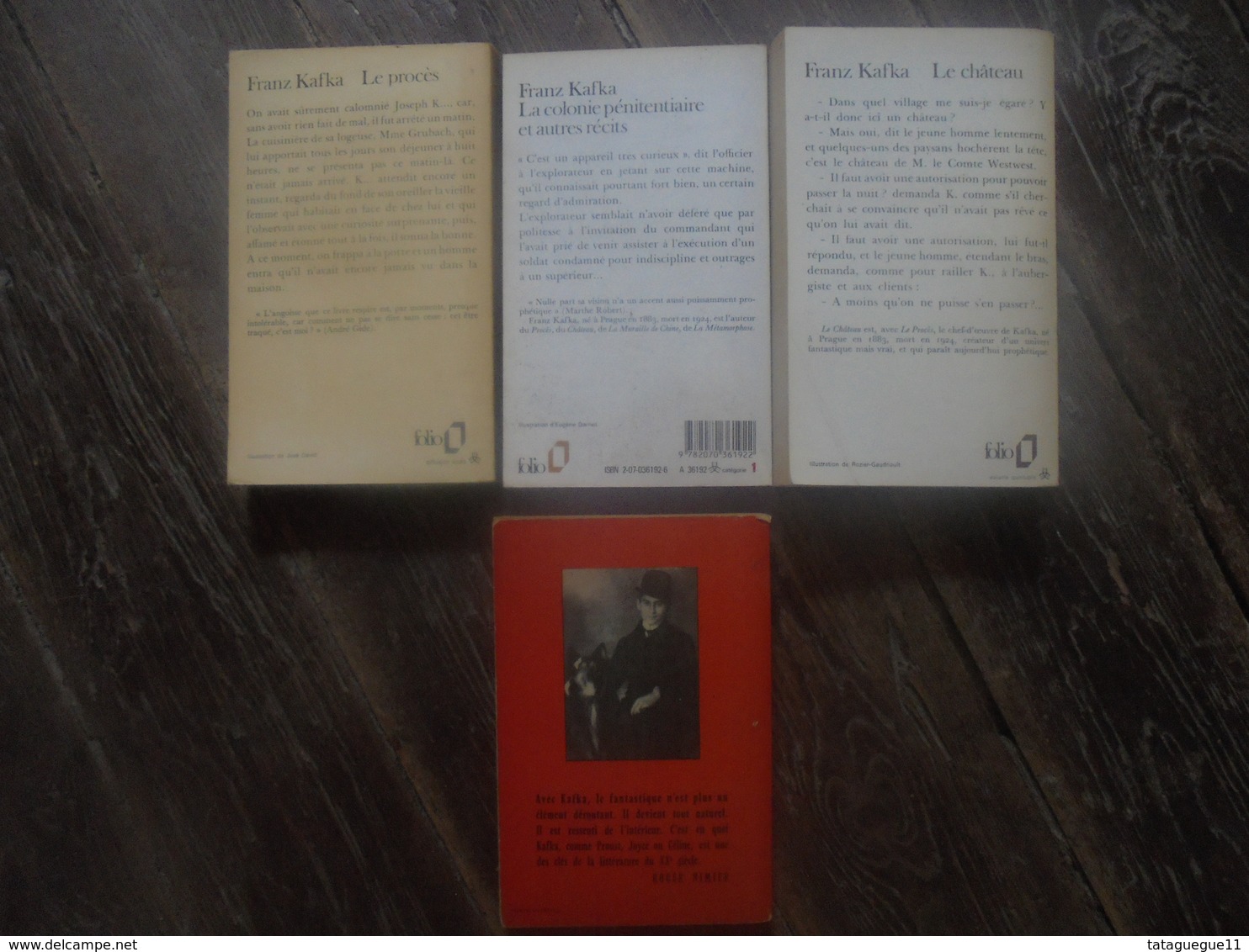 Petit Lot - 4 Livres De Franz KAFKA - Lots De Plusieurs Livres