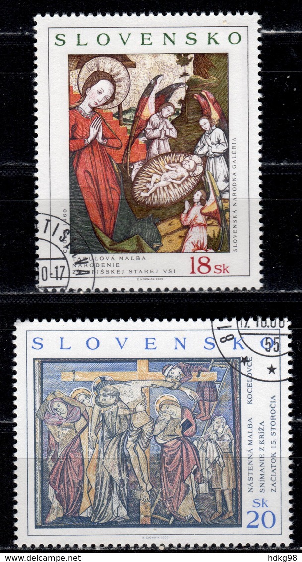 SK+ Slowakei 2000 Mi 381-82 384 Gemälde, Maria Theresia - Used Stamps