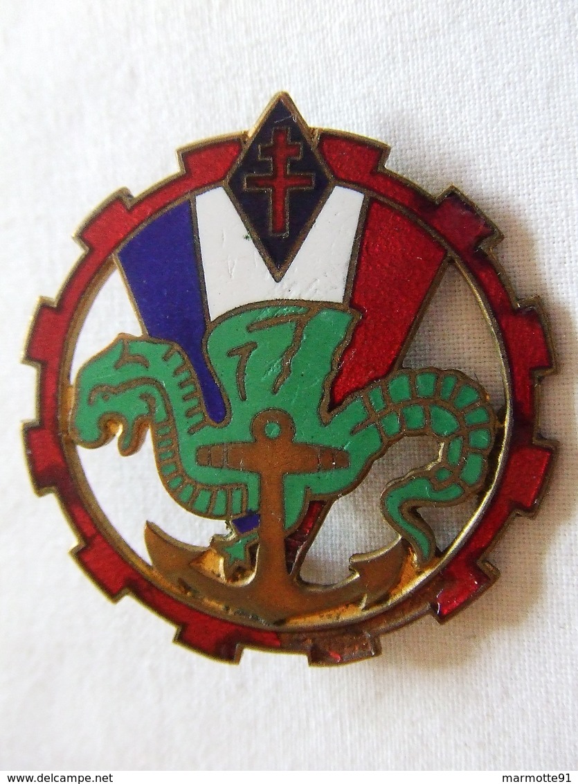 INSIGNE #13 TROUPES DE MARINE INFANTERIE COLONIALE TRAIN ??? FFL FRANCE LIBRE ??? A VOIR - Army