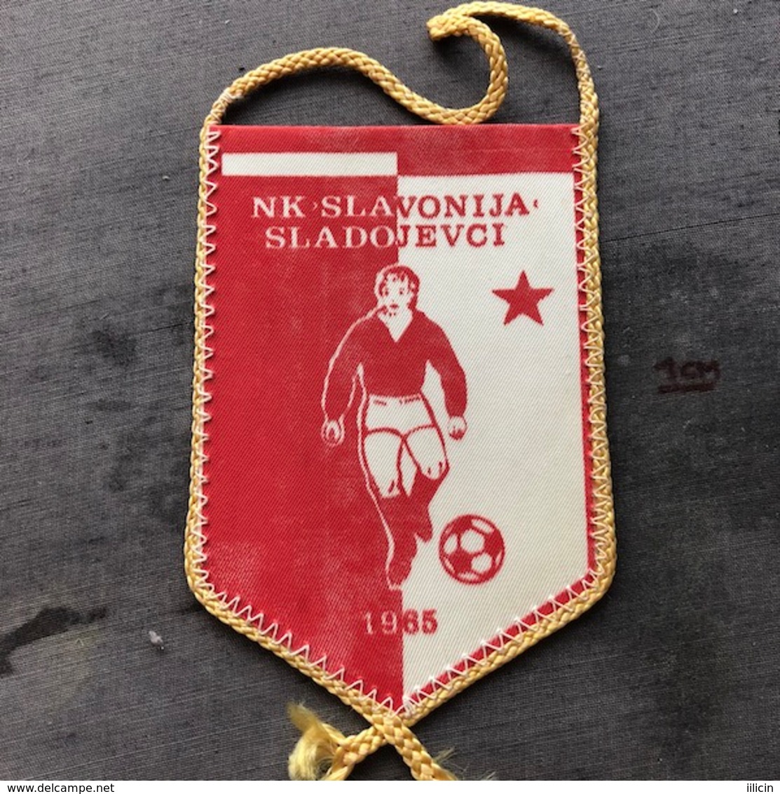 Flag (Pennant / Banderín) ZA000351 - Football (Soccer / Calcio) Croatia Slavonija Sladojevci - Apparel, Souvenirs & Other