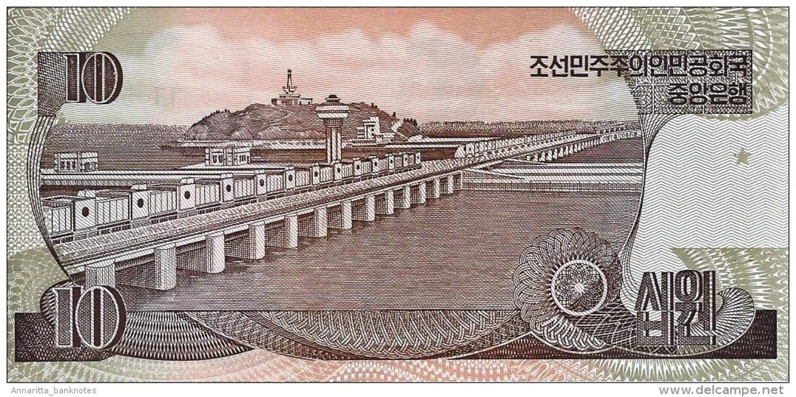 NORTH KOREA 10 WON 1998 (2007) P-51 UNC COMMEMORATIVE [KP332a] - Korea, Noord