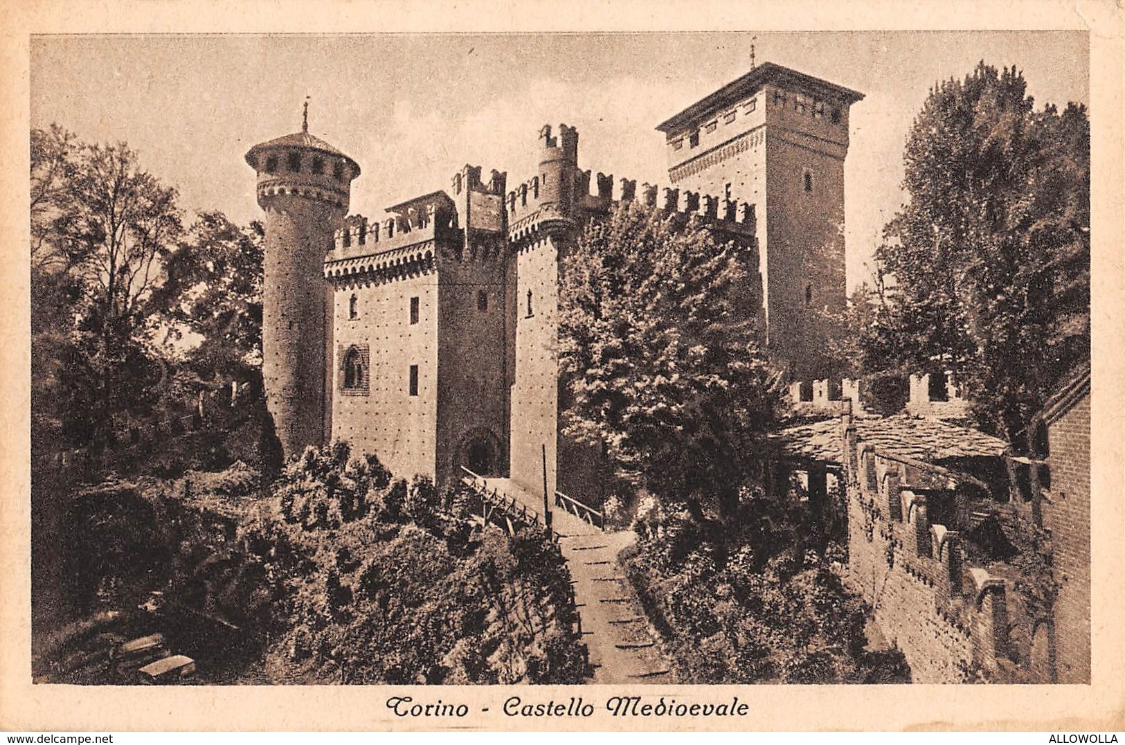 1487 "TORINO - CASTELLO MEDIOEVALE " CART. POST. ORIG. NON SPEDITA - Castello Del Valentino