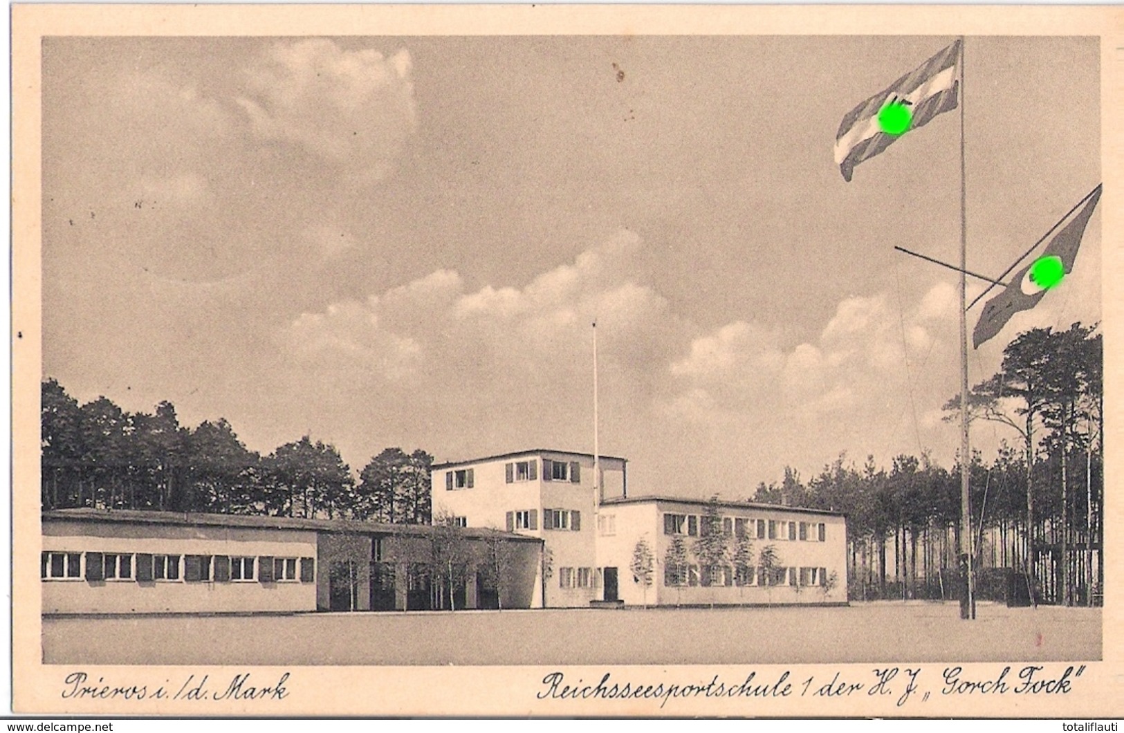 PRIEROS Mark Gemeinde Heidesee Bz Potsdam Reichssportschule Der HJ Gorch Fock 29.8.1936 Gelaufen - Königs-Wusterhausen