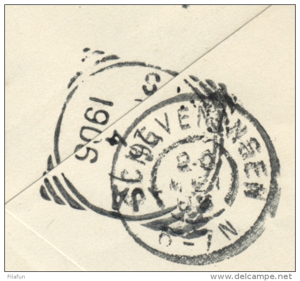 Nederlands Indië - 1906 - 10 Cent Bontkraag, Envelop G18 Van L KENDANGAN VK BANDJERMASIN Naar Scheveningen / Nederland - Nederlands-Indië