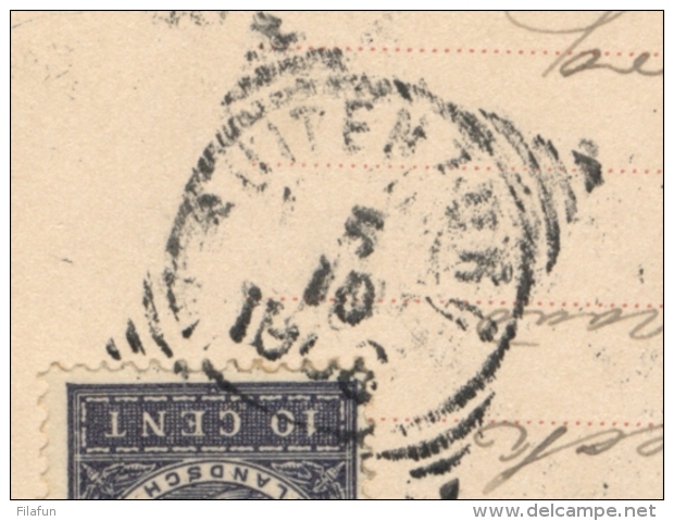 Nederlands Indië - 1906 - 5+5 Cent Vürtheim, Briefkaart G15 Met Vroege Datum VBD!! Aangetekend Van Bandoeng - Buitenzorg - Nederlands-Indië