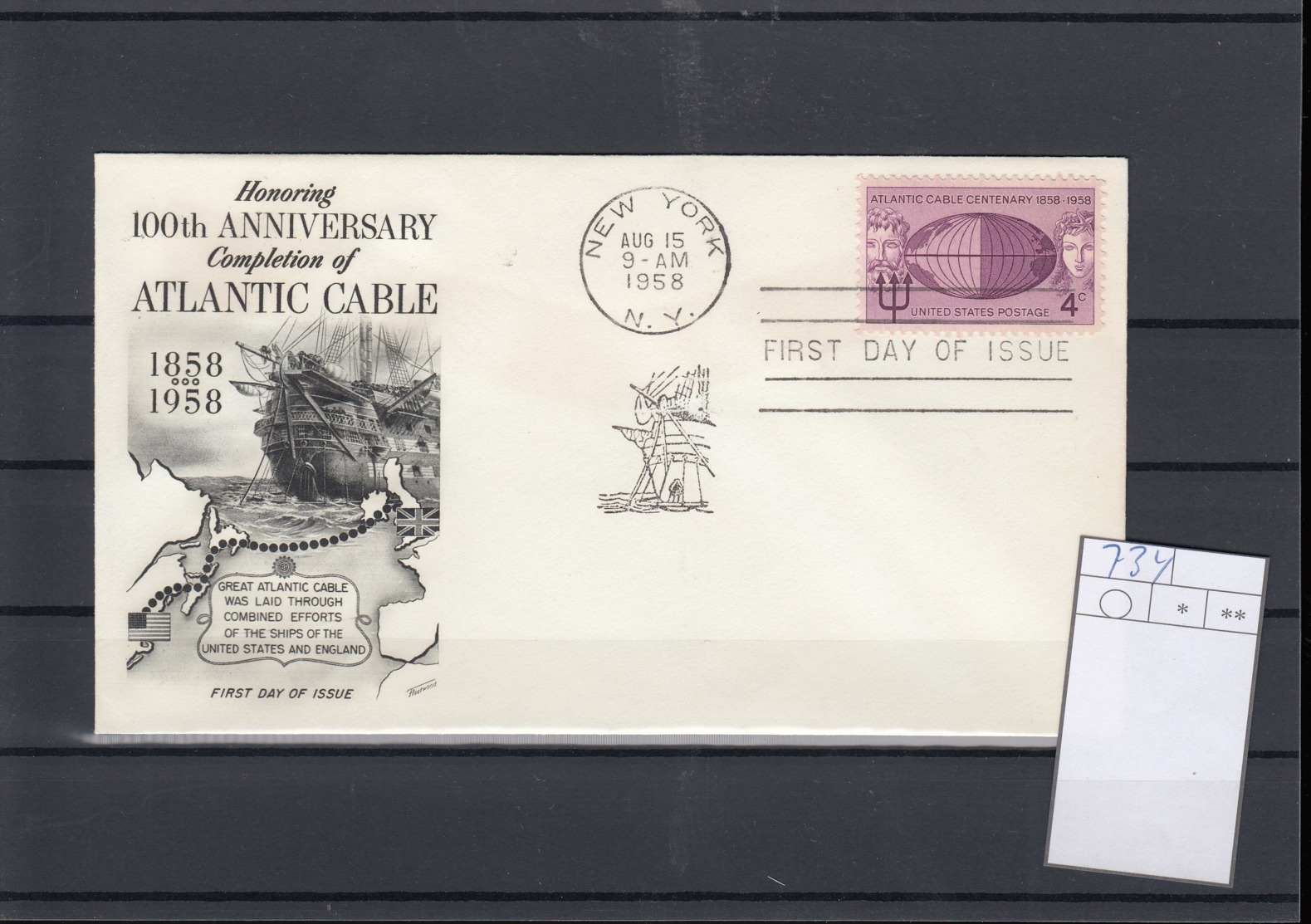 USA Michel Cat.No. FDC 734 - 1951-1960