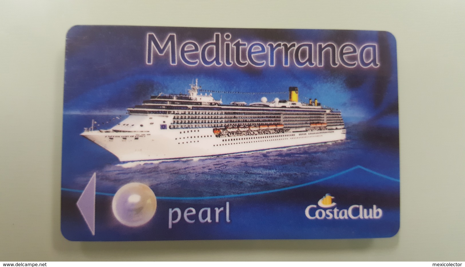 ITALY - COSTA - MEDITERRANEA - PEARL - CRUISE CABIN KEY CARD - - Cartes D'hotel