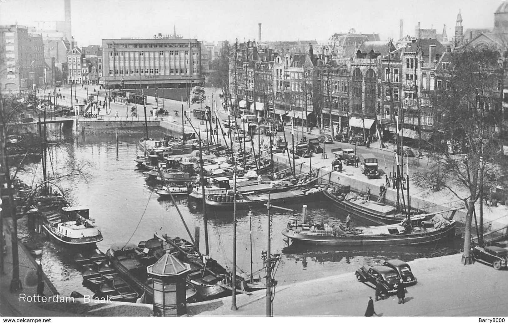 Rotterdam  Nederland Blaak  Binnenhaven  Fotokaart  Binnenschip Schip Boot   X 4104 - Rotterdam