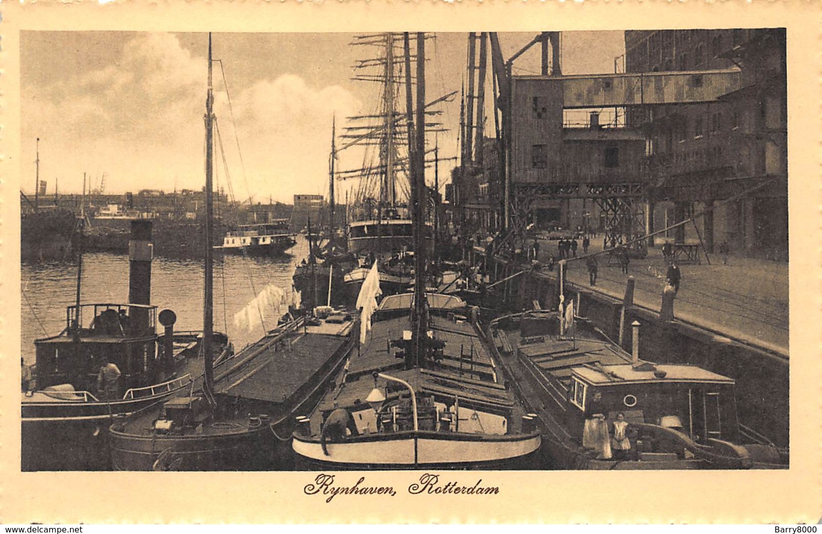 Rotterdam  Nederland Rijnhoven   Binnenhaven  Fotokaart  Binnenschip Schip Boot   X 4105 - Rotterdam