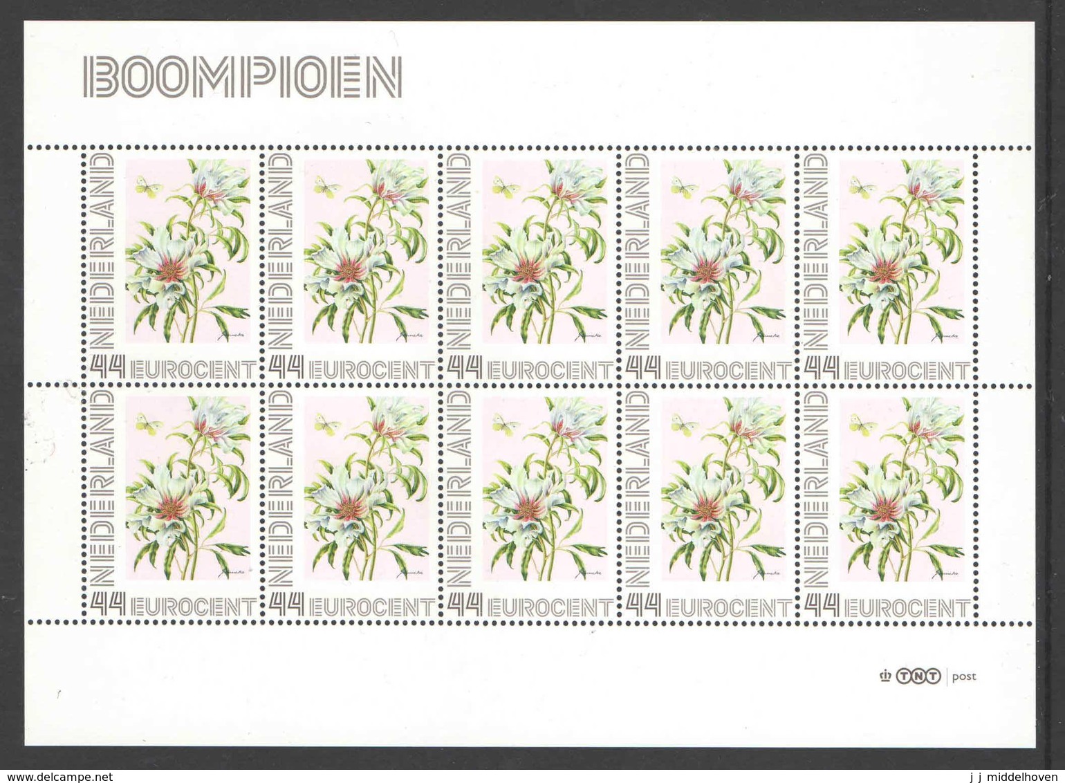 Nederland Postfris/MNH, Janneke Brinkman: Bloemen, Flowers, Fleurs. Boompioen - Persoonlijke Postzegels