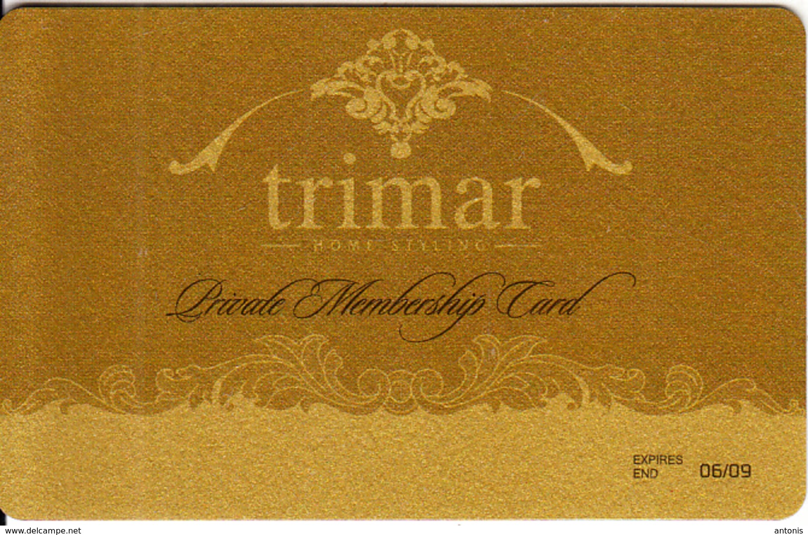 GREECE - Trimar Home Styling, Member Card, Exp.date 06/09, Sample - Other & Unclassified