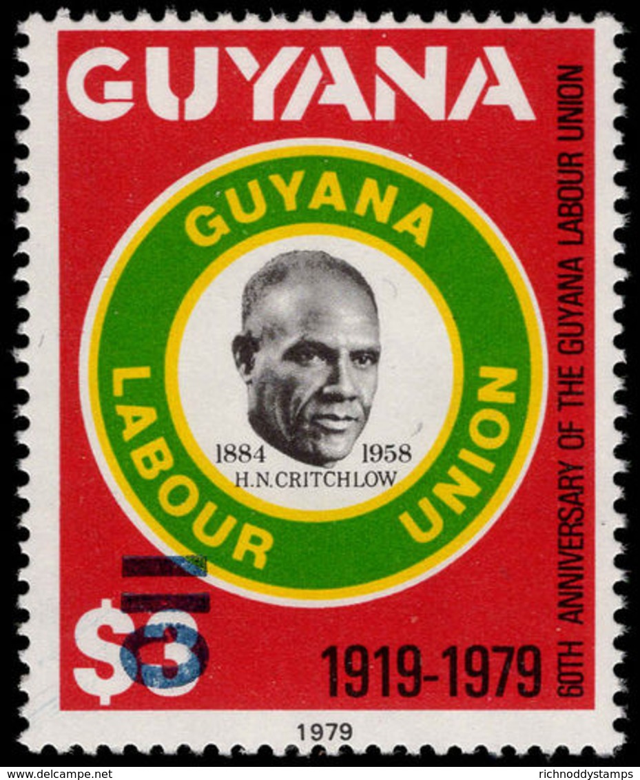 Guyana 1981 (14 Nov) 110c On &#36;3 H N Critchlow Unmounted Mint. - Guyana (1966-...)