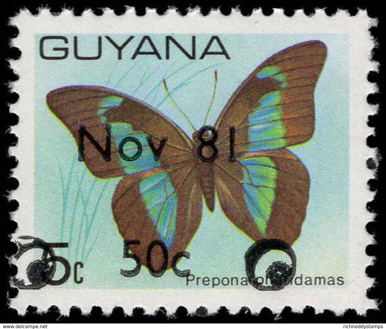 Guyana 1981 (14 Nov) Nov 81 50c Unmounted Mint. - Guyana (1966-...)