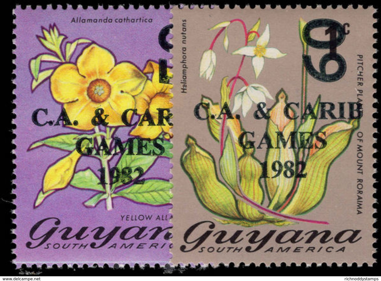 Guyana 1982 Carib Games Unmounted Mint. - Guyana (1966-...)