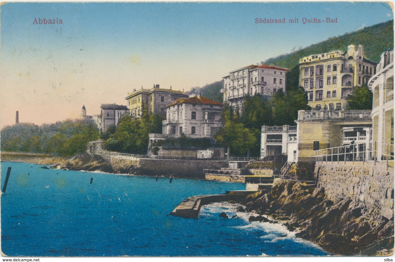 Croatia Opatija 1914 / Abbazia / Sudstrand Mit Quitta Bad - Croatia