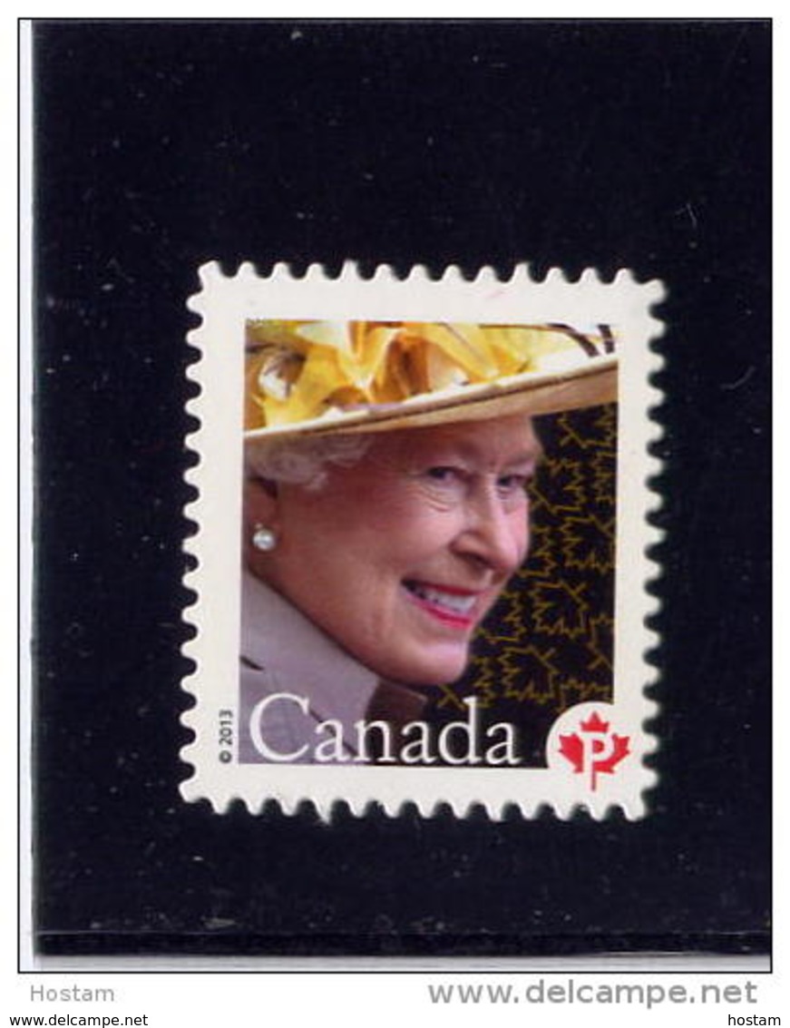 CANADA. 2013, # 2617i, MNH, QE11, 60th OF THE ROYAL STYLE & TITLES ACT, Die Cut To Shape From Quartely Pack - Timbres Seuls