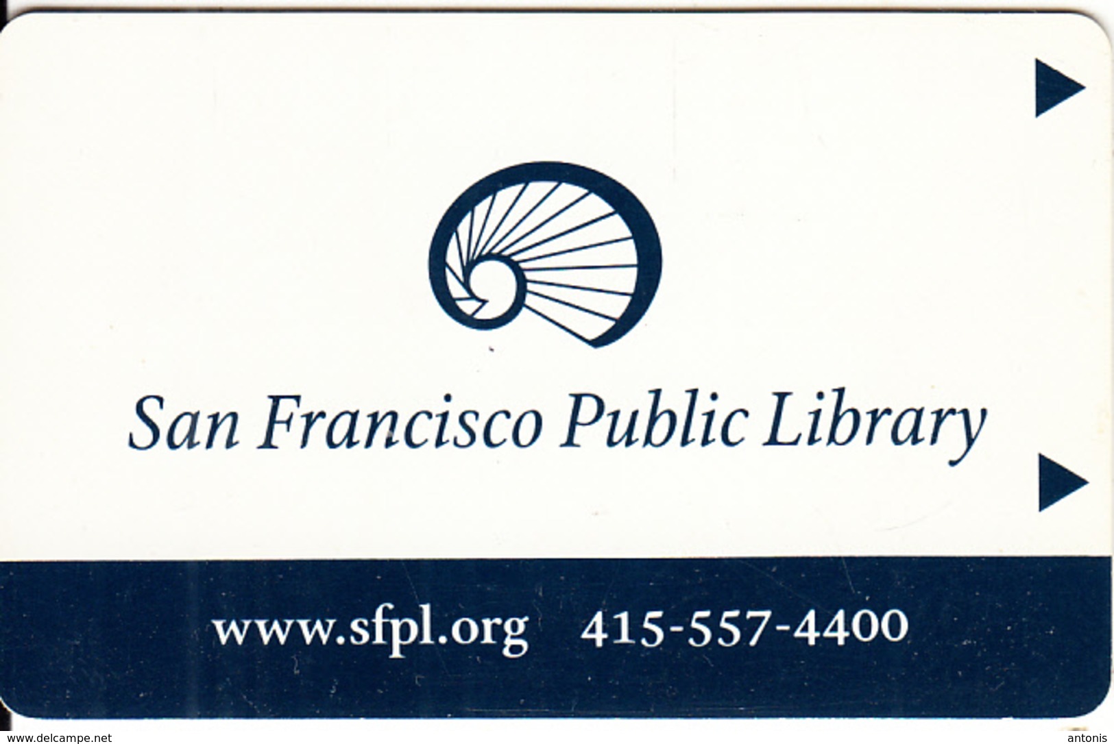 USA - San Francisco Public Library, Magnetic Member Card, Used - Other & Unclassified