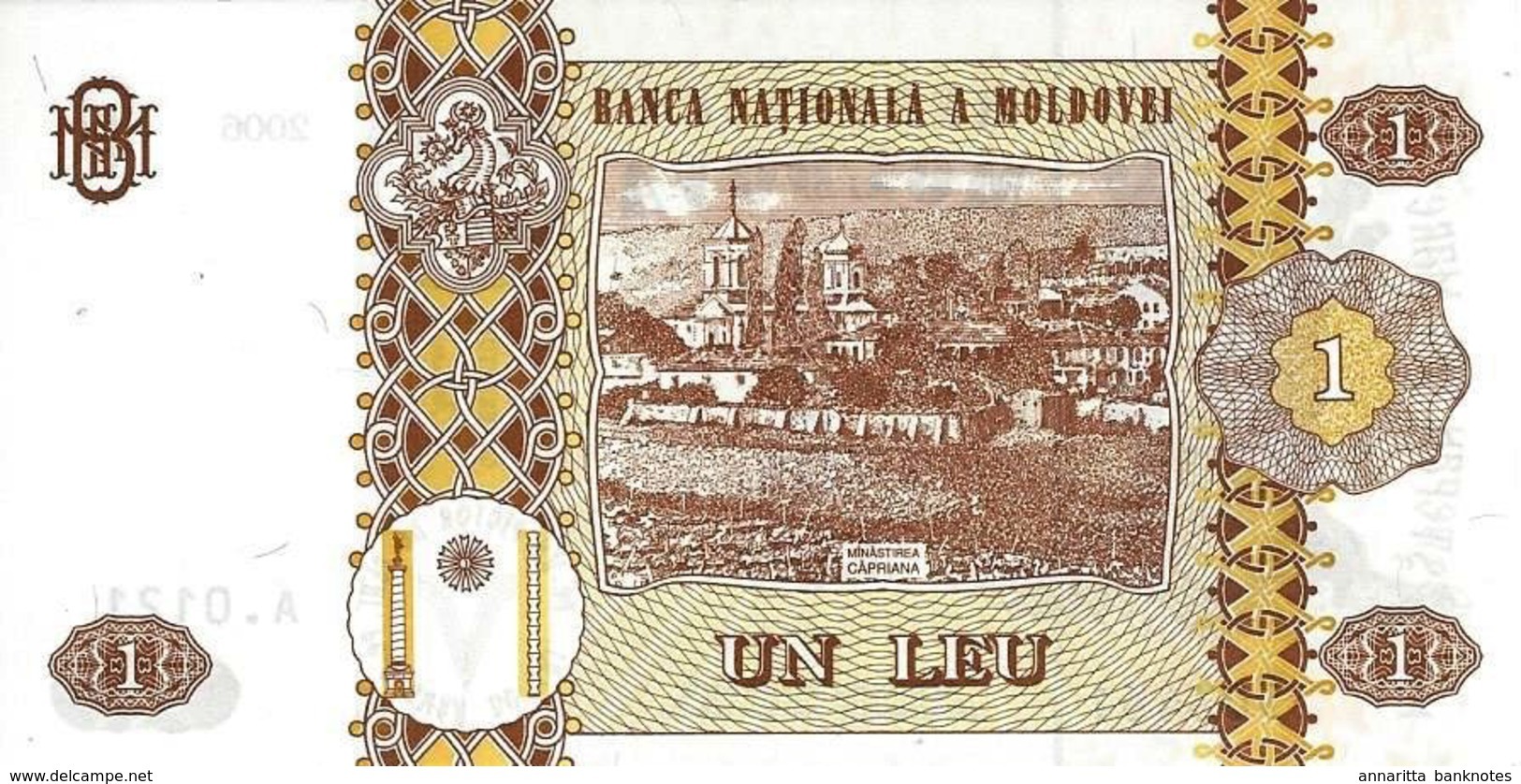 Moldova 1 Leu 2006, UNC, P-8g, MD108g - Moldavië