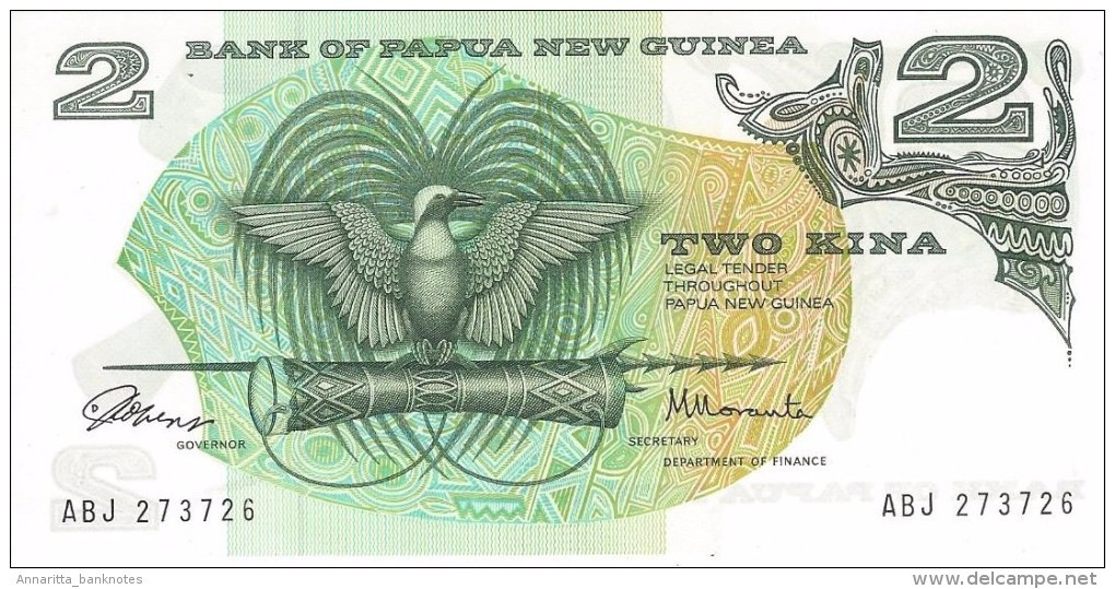 PAPUA NEW GUINEA 2 KINA ND (1975) P-1 UNC  [ PG101a ] - Papua New Guinea