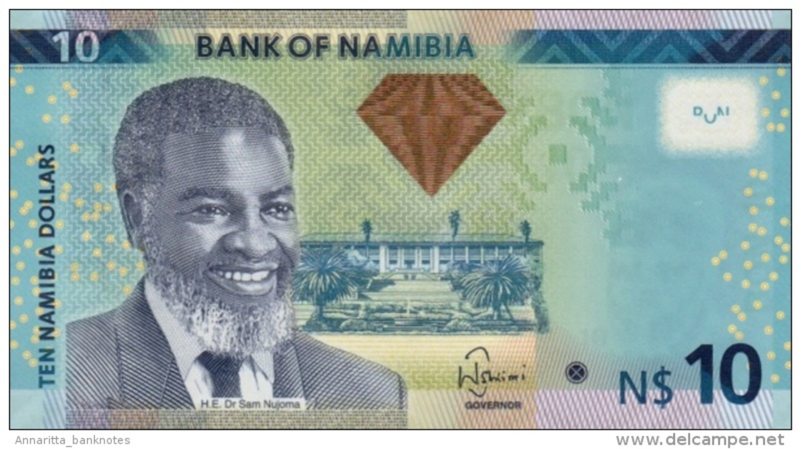 NAMIBIA 10 DOLLARS 2012 P-11 UNC  [ NA209a ] - Namibia