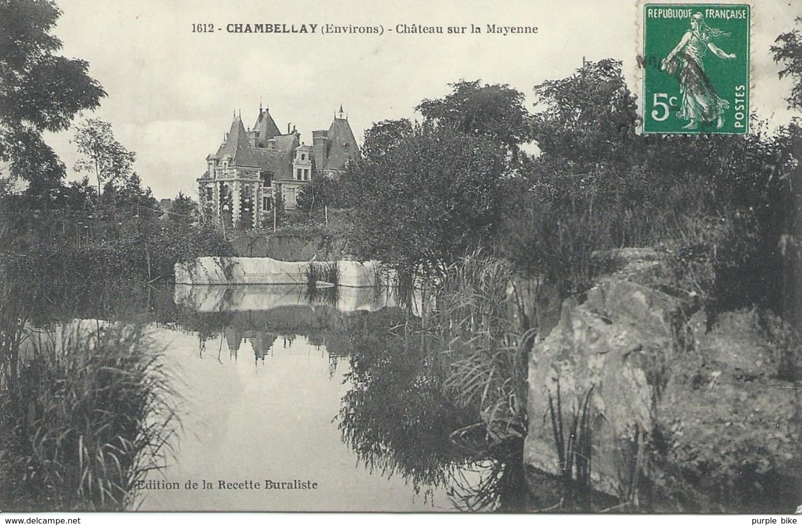 DPT 49 CHAMBELLAY (Environs) Château Sur La Mayenne 1912 CPA TBE - Autres & Non Classés