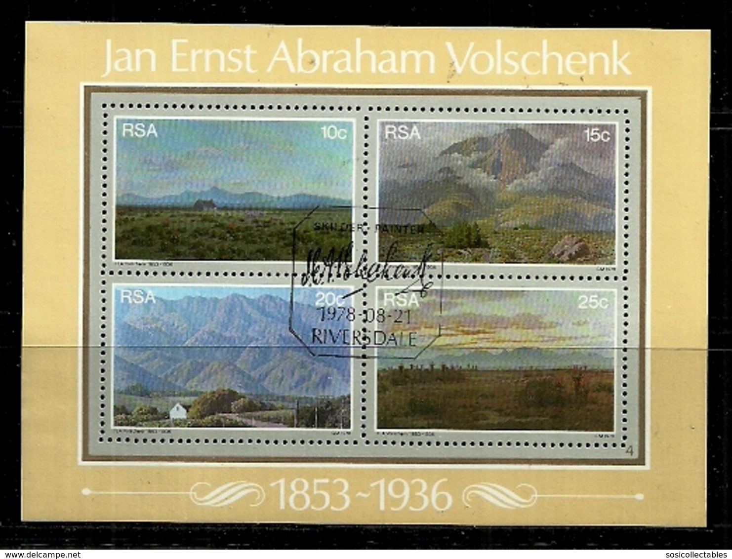 South Africa - 1978 Jan Ernest Abraham Volschenk MS CTO - Used Stamps