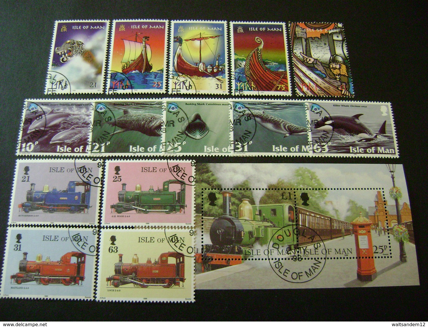Isle Of Man 1998 Commemorative/special Issues (SG 793-806, Ms807, 808-823) 2 Images - Used - Isle Of Man