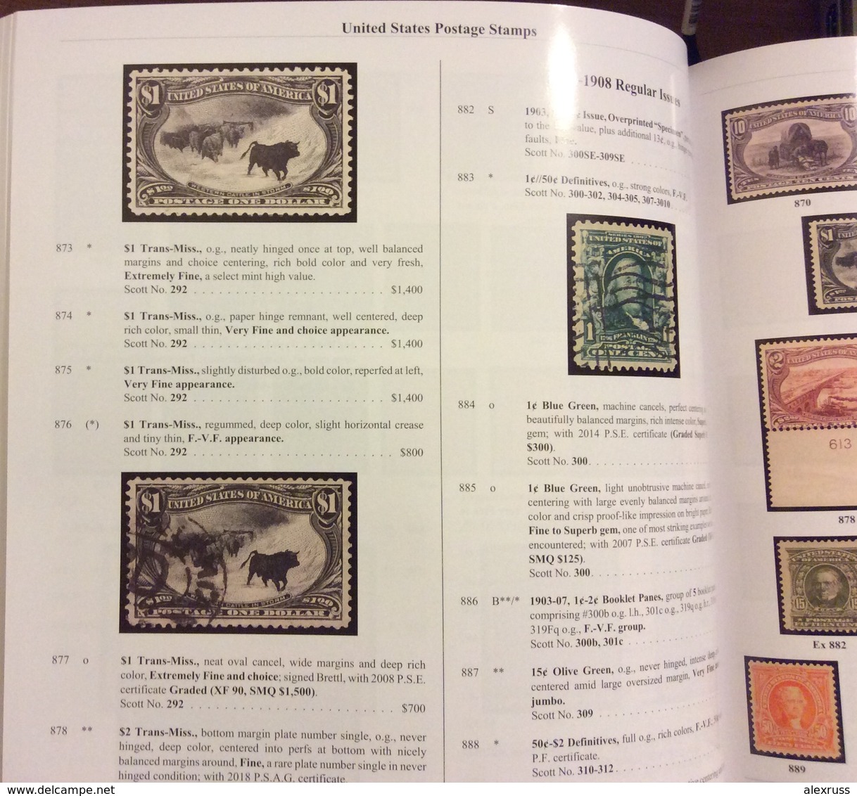 US THE SESCAL SALE CATALOG Oct 12-14,2018,Stamps,Covers Blocks,Civil War Stamps & More ! - Other & Unclassified