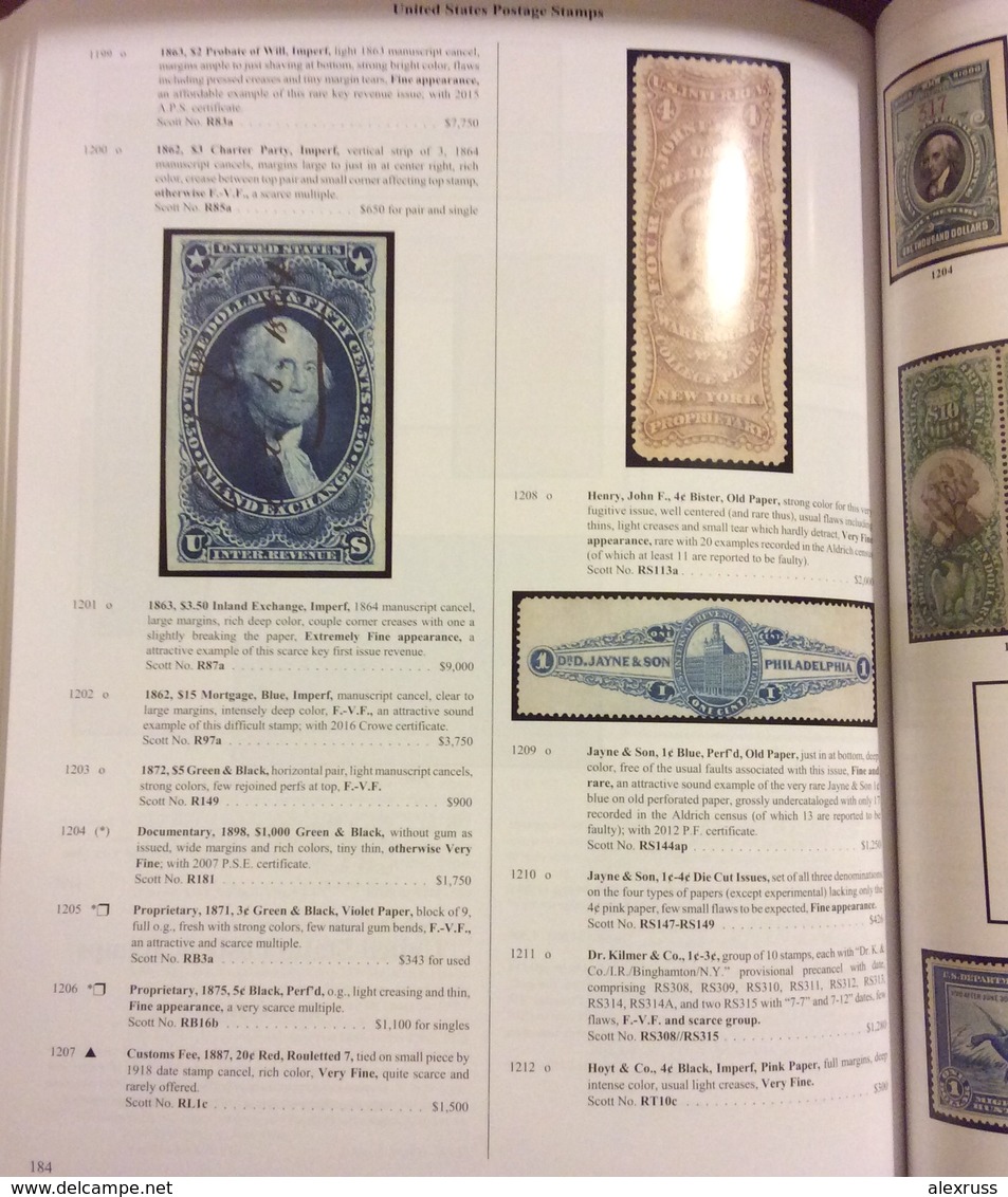 US THE SESCAL SALE CATALOG Oct 12-14,2018,Stamps,Covers Blocks,Civil War stamps & More !