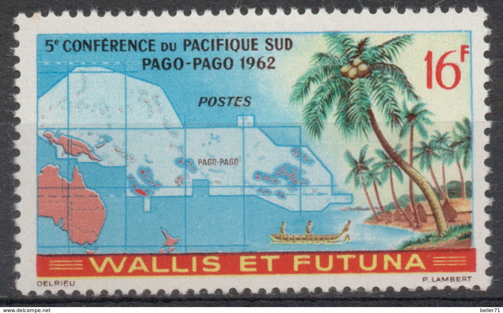 FRance, Wallis Et Futuna : N° 161 Xx Neuf Sans Trace De Charnière Année 1962 - Unused Stamps