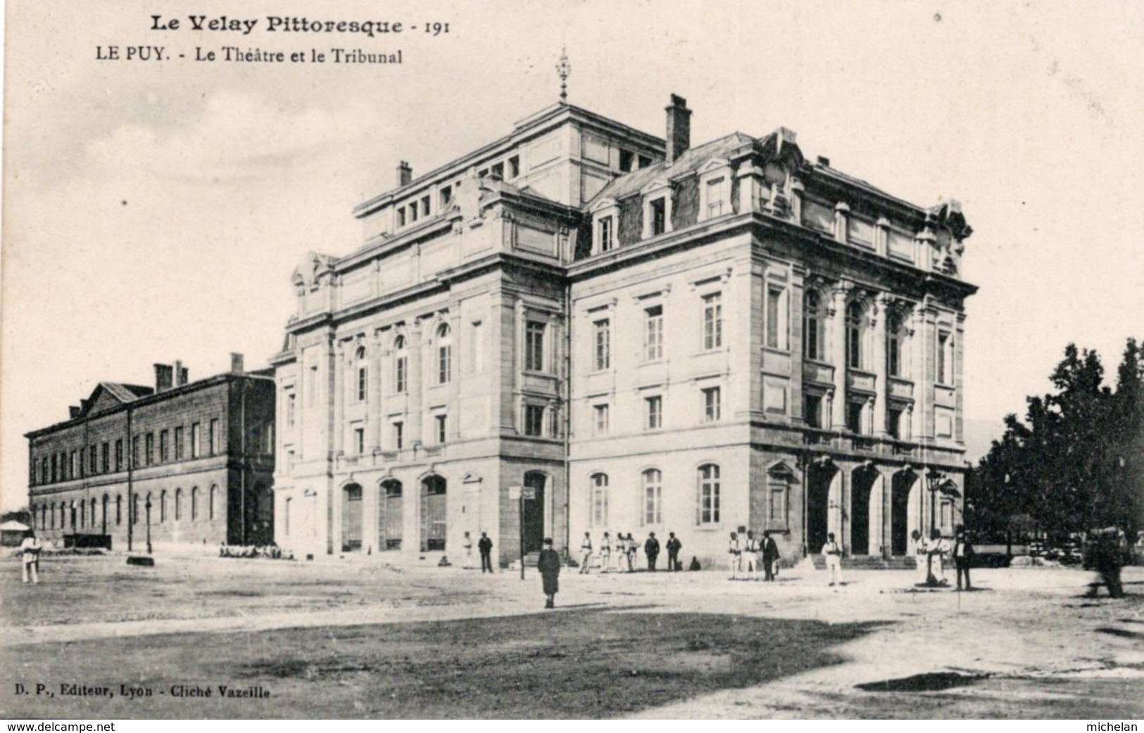 CPA   43   LE PUY---LE THEATRE ET LE TRIBUNAL - Le Puy En Velay