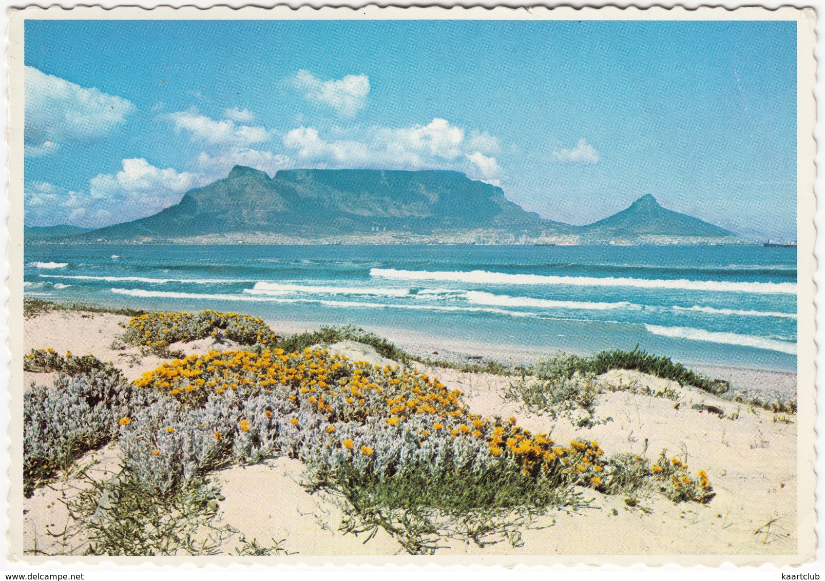 Table Mountain From The White Beach Of Bloubergstrand. Cape Town - (South Africa) - Zuid-Afrika