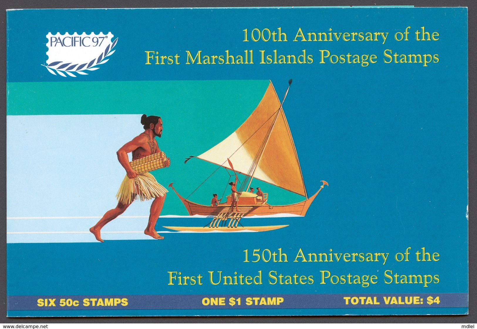 Marshall Islands 1997 Mi# 819-25** MARSHALL ISLANDS STAMPS, CENTENARY - Marshall