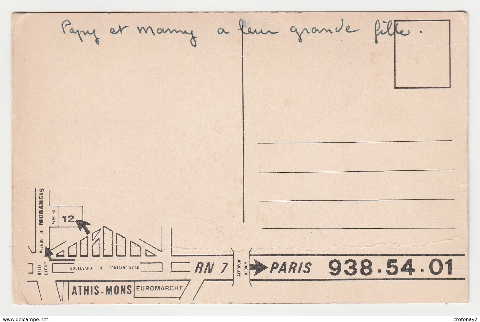 91 Les Puces D'Athis Mons Av De Morangis Magasin Brocante VOIR DOS Plan D'accès RN7 - Athis Mons