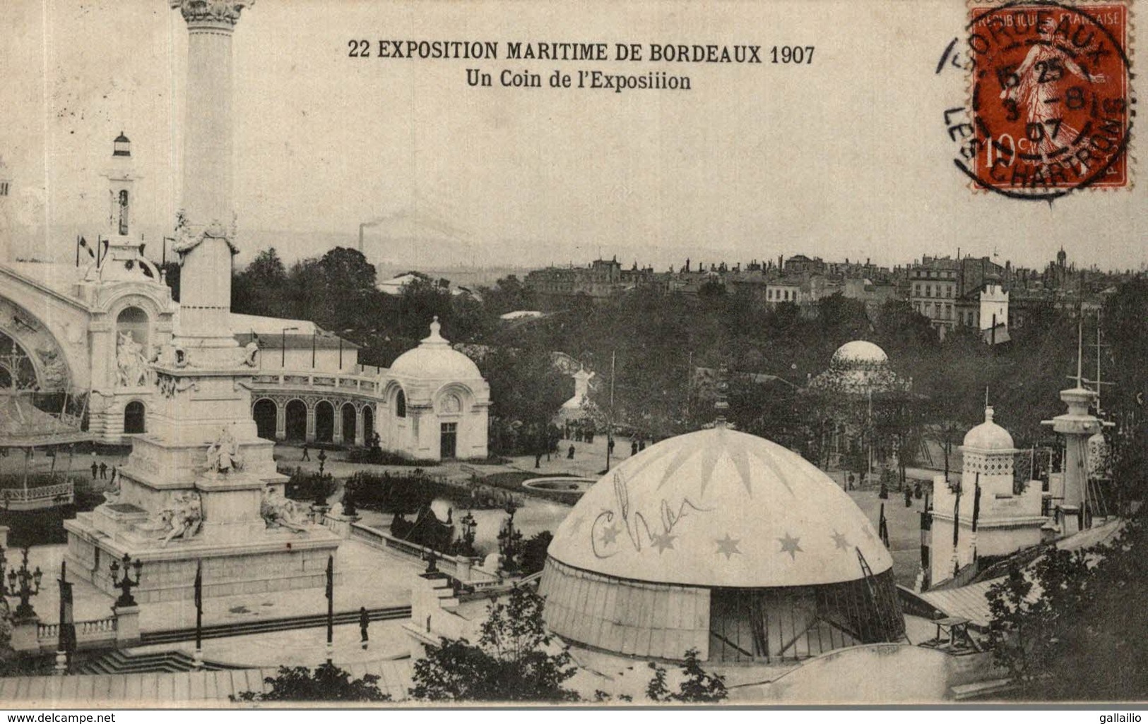 EXPOSITION MARITIME DE BORDEAUX 1907 UN COIN DE L'EXPOSITION - Bordeaux