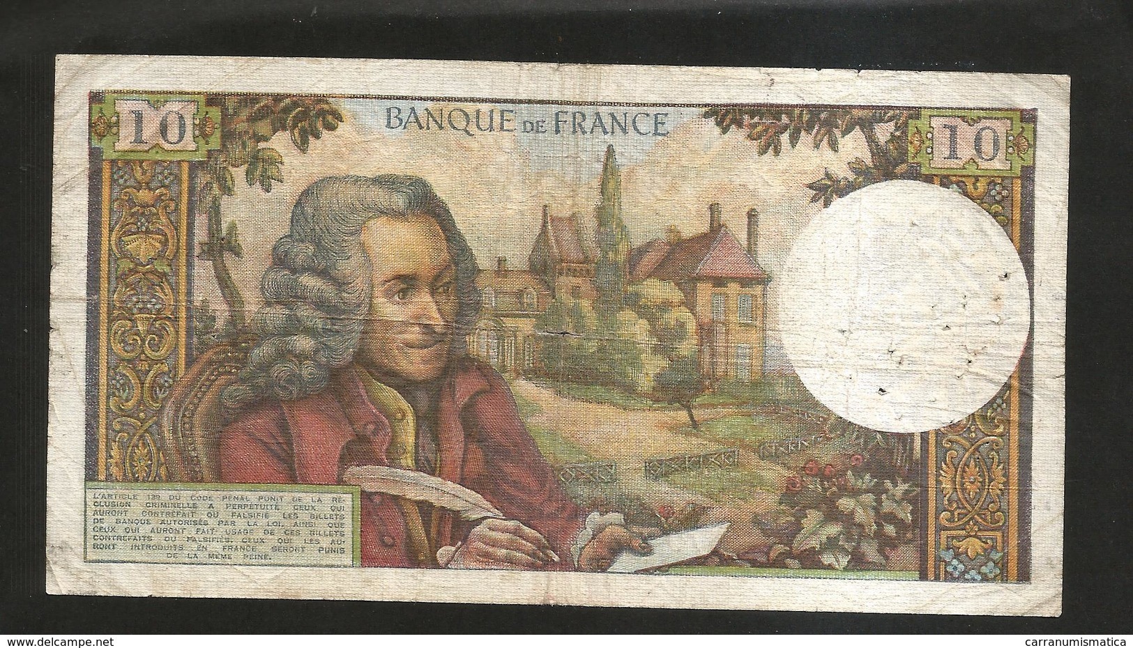 FRANCE - BANQUE De FRANCE - 10 Francs VOLTAIRE ( D. 6 / 8 / 1964 ) Serie: X. 103 - 10 F 1963-1973 ''Voltaire''