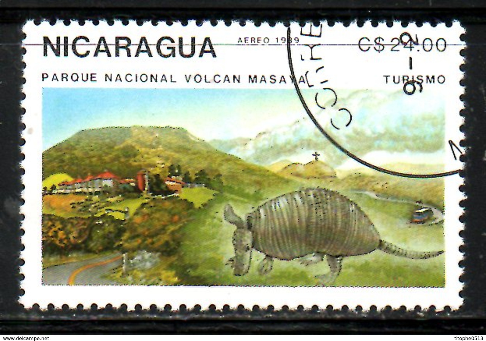 NICARAGUA. PA 1274 Oblitéré De 1989. Volcan Masaya. - Vulcani