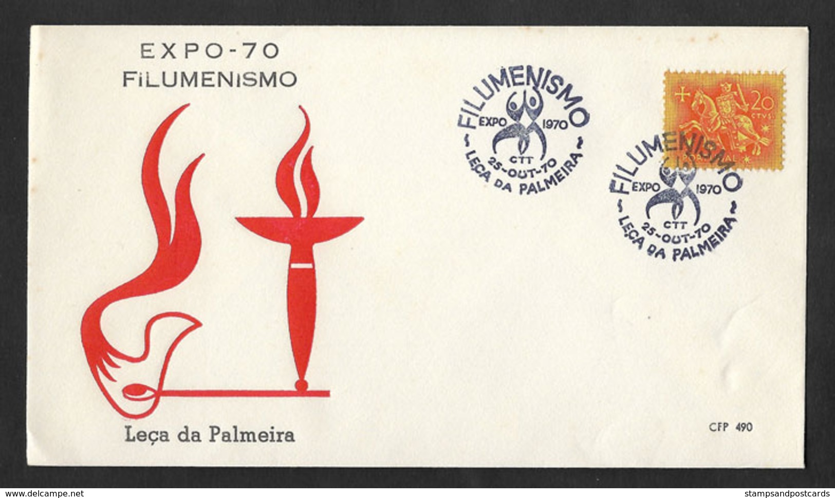 Portugal Cachet Commémoratif  Expo Boîtes Allumettes 1970 Leça Da Palmeira Event Pmk Matches Matchbook Expo - Flammes & Oblitérations