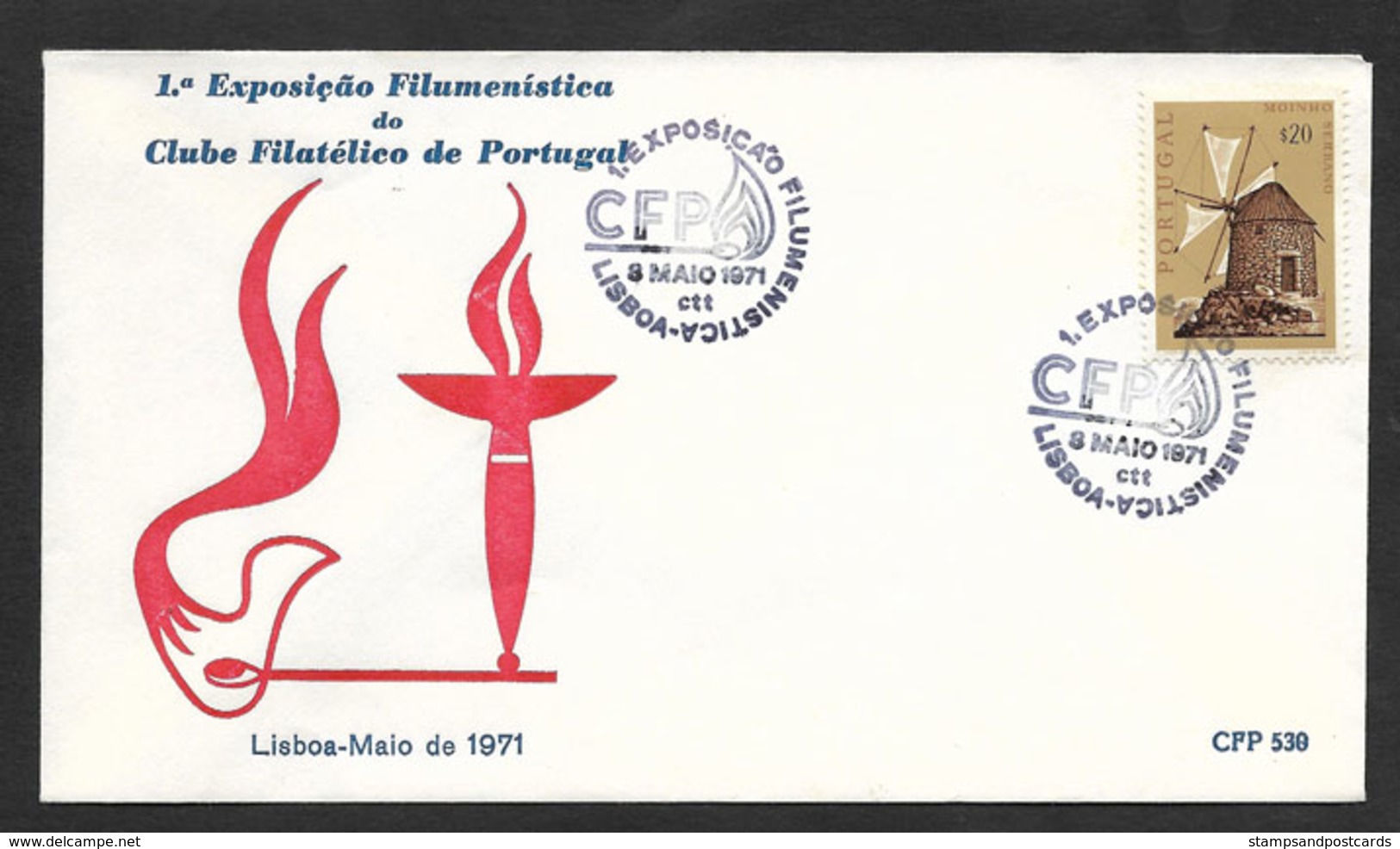 Portugal Cachet Commémoratif  Expo Boîtes Allumettes 1971 Lisbonne Lisbon Event Pmk Matches Matchbook Expo - Postembleem & Poststempel