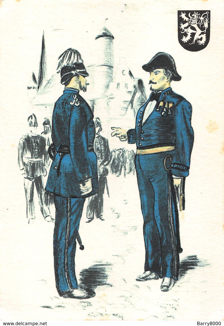 Politie Rijkswacht Gent 1900 Politieuniformen  Inspectie Voor De Parade Uniform  X 4231 - Policia – Gendarmería