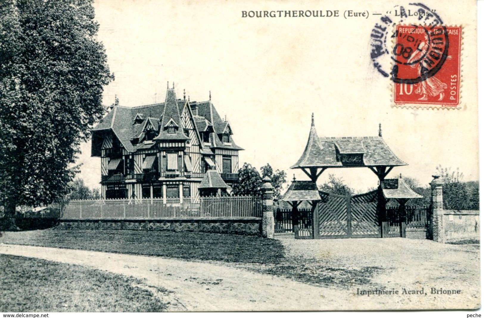 N°2101 A -cpa Bourtheroulde -"le Logis"- - Bourgtheroulde