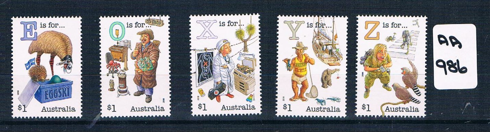 AUSTRALIA 2018  ALPHA PART 4  5VAL SHEET  Muh AA986 - Mint Stamps