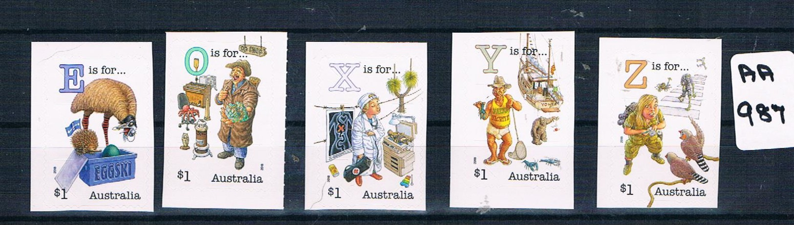 AUSTRALIA 2018  ALPHA PART 4  5 A/AD  EX BOOKLET  Muh AA987 - Mint Stamps