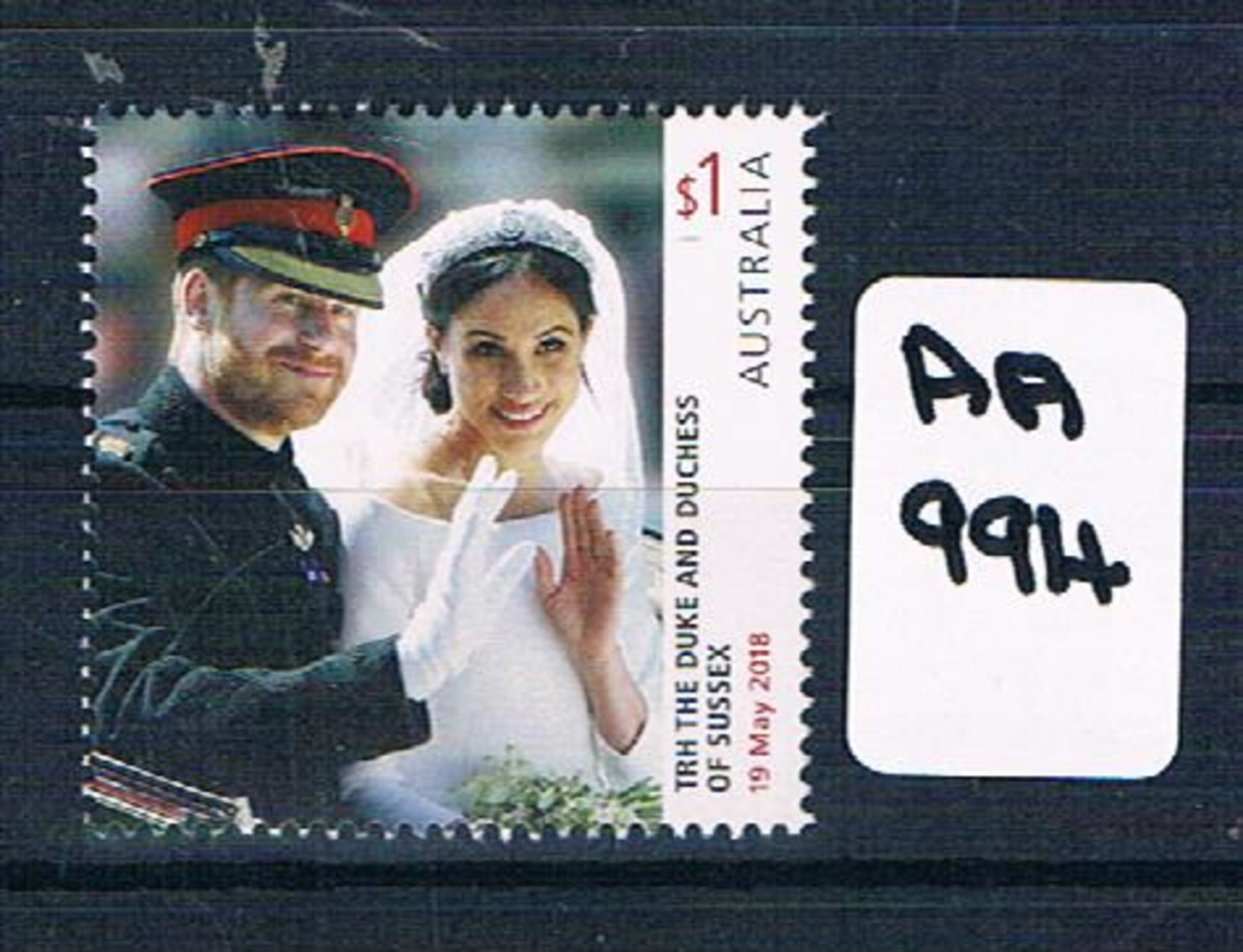 AUSTRALIA 2018  ROYAL WEDDING 1VAL SHEET  Muh AA994 - Mint Stamps